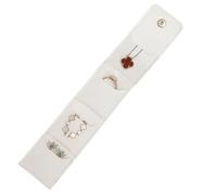 Genérico Mini Travel Jewelry Bag | 5x4.6cm Foldable Compact Rings Organization Pouch - Travel-Friendly Functional Elegance Jewelry Pouch,for Purse Pocket Luggage Home Women Ladies