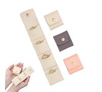 Genérico Mini Travel Jewelry Bag, Portable Foldable Travel Jewelry Organizer Case, Mini Jewelry Travel Pouch With Buckle, For Earrings Rings Necklaces, Women Girls Accessories (MIX 3Pcs)