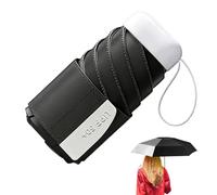 Genérico Mini Travel Umbrella - Compact Foldable Rain for Sun Protection UPF 50+ | Lightweight Portable Canopy with Wind Resistant Frame, Small Pocket Size for Bag Backpack Daily Commute Use