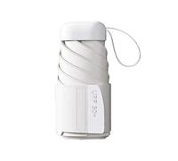 Genérico Mini Travel Umbrella - Compact Foldable Rain for Sun Protection UPF 50+ | Lightweight Portable Canopy with Wind Resistant Frame, Small Pocket Size for Bag Backpack Daily Commute Use