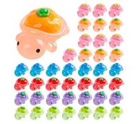 Genérico Mini Turtle Statue - 7-Color Ornament 42 Pieces - Glow In The Dark Turtle Figure - for Porch Dining Table Mantel Garden Landscape Birthday Housewarming