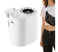 Generico Mini ventilador de clip - Ventilador recargable silencioso de 100 velocidades - Con pantalla LED de viaje, para coche, camping, trabajo, casa, oficina, viaje, vida, camisa de escritorio Sp