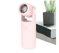 Generico Mini ventilador portátil recargable de 5 velocidades, ideal para verano, ajustable, para viajes, senderismo, playa, conciertos, correr y actividades al aire libre