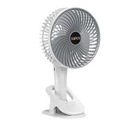 Genérico Mini Ventilator Mit Clip - USB-Wiederaufladbar Leise Kühlung | Tragbarer Tisch-Clip-Ventilator | Für Zuhause Schlafzimmer Büro Kinderwagen Auto Reisen Outdoor Camping Sommer Kreuzfahrt