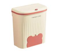 Genérico Mini Waste Basket - Household Trash Can for Bathroom | PP Material with Lid Feature, Desktop Compost Bin, Portable Storage Container, Convenient Tabletop Garbage