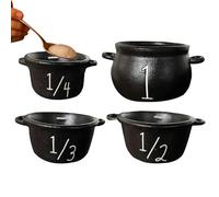 Genérico Mini Witch Cauldron, Black Halloween Candy Bowl, Compact Gothic Decor Prop, 1, 1/2, 1/3 and 1/4, for Trick-Or-Treat Parties, Skeleton Displays, Fantasy Everyday Use Engaging Accessory