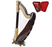 Genérico Miniatura Harp, 5,5 pulgadas Decorative Musical Instrument Model, Elegant Tabletop Display Ornament, Exquisite Desk Decor for Music Lovers, Collectible Art Figurine, Ideal para sala de estar