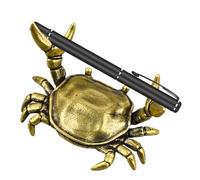 Genérico Miniature Animal Figurines,Weightlifting Crab Statue Pencil Holder - Animal Sculpture Desk DEC : Not Only Can You Sorations, Brass Crafts Pen Storage Rack For Business, School, Exhibition