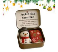 Genérico Miniature Christmas Series In A Tin Box Plush Toy | Little Pocket Christmas Series Hug, Thoughtful Gift For Friends and Family, For Comfort & Support
