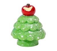 Genérico Miniature Christmas Trees - Creative Resin Table Sculpture, Little Christmas Winter Decoration, Tree Ornament for Room, Mantel, Shelf, Tiered Tray, Porch, Home, Holiday Party