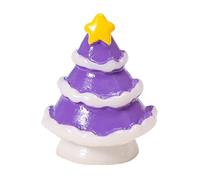 Genérico Miniature Christmas Trees - Creative Resin Table Sculpture, Little Christmas Winter Decoration, Tree Ornament for Room, Mantel, Shelf, Tiered Tray, Porch, Home, Holiday Party