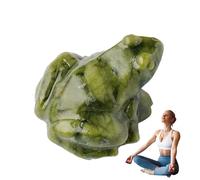 Genérico Miniature Frog Statue | Frog Jade Statue,Table Decor Realistic Animal Sculptures For Bedroom Christmas Meditation Decoration