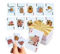 Genérico Miniature Playing Cards, Waterproof PVC Deck, Poker Game Card with Durable Material, Travel Card Set, Fun Playing Cards with Compact Design, Entertainment Accessory for Teens Adults
