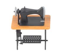 Genérico Miniature Sewing Machine Model - 1:24 Scale Realistic Retro Toy | Vintage Small Sewing Machine Statue For Tiny House Scenes | Desktop Ornament And DIY Accessories