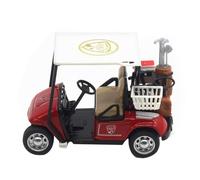 Genérico Minigolf Modell 1 36 Diecast Metall Golfwagen Spielzeug mit Rückziehmotor Miniatur Golf Cart Fahrzeugmodell für Mädchen & Sammler Deko Rot Blau Grün