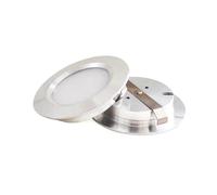 Genérico Miniluz empotrada LED de 12V, ultrafina, 3W, 5W, 7W, foco pequeño empotrado for techo, cocina, baño, espejo, faros incorporados(Silver,NATURE WHITE_5W DC12V)