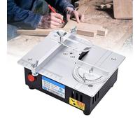 Genérico Minisierra de Mesa Profesional, cortadora de Escritorio pequeña para Manualidades, proyectos de Bricolaje y Aficionados a la carpintería (Negra)