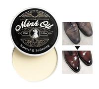 Genérico Mink Oil Leather Conditioner, Tanned Skin Care Softener Conditioners, 0.27 Inches Versatile & Easy Application, Organic Cowhide Cares for Boots, Shoes, Clothing, and Furniture