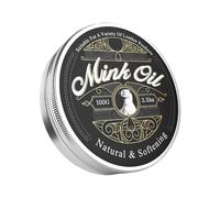 Genérico Mink Oil Paste, Leather Care Softener, All-Natural Conditioner with Cleaning Power, 100g Restoration Cream for Boots Shoes Clothing Furniture Bags Jackets Sofa Use, 100g