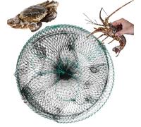 Genérico Minnow Trap, Foldable Bass Bait Cage, 12x24 Inches Portable Fish Lure Net with Frame, Ideal Catching Tool for Lobstering Shrimping Crabbing Turtle Trapping Surf Kayak River Pier Lake
