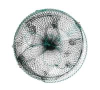 Genérico Minnow Trap Jaula, plegable de pescado señuelo, 11,81 x 11,81 in Portable Bait Net, Authentic Mesh Design, plegable Fishing Cage for River Lake, Pier, Saltwater, Beach Catching Fishes