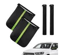 Genérico Mirror Cover - Car Windshield Wiper Frost Protector, Weather Dust Proof Winter Ice Snow Shield Sleeves | 210T Polyester Fabric, This TwoPiece Protective Set Fits Most SUV Sedan Vehicles