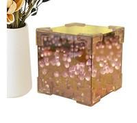 Genérico Mirror Night Light - Flower Shaped Mirror Lamp With LED Glow | Decorative Cloud Lamp For Bedroom, Desk, Kids Room, Living Room, Home Ambience, Night Decoration And Soft Lighting