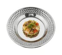 Genérico Mirror Polished Stainless Steel Dining Plates, Metal Kids and Family Plates | Ideal for Home, Students, Adults, Indoor Kitchen Use, Events, Men, Women