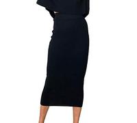 Genérico Mis Pedidos Falda Asimetrica Falda A La Cadera Larga Delgada Bodycon Recta Mujeres Sexy De Cintura Alta Elastica Mujer Corta Boho