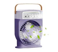 Genérico Misting Cooling Fan, Portable Desk Humidifier, with 100ml Water Tank and Remote Control, Quiet Air Ventilator for Home Bedroom Tent Car,Camping, Nursery, Patio, 13.98x6.1 inches