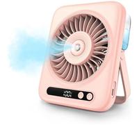 Genérico Misting Fan | 5-Speed USB Rechargeable Desk Wind Blower
