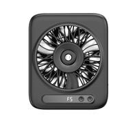 Genérico Misting Fan 5-Speed USB Rechargeable Desk Wind Blower
