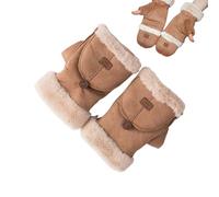 Genérico Mitten Gloves Breathable Fleece Non Slip Protection Mittens with Fingers for Walking Commuting Hiking Outdoor Activities Cold Weather Winter Cycling Lightweight and Compact