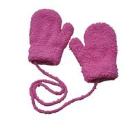 Genérico Mittens | Soft Plush Winter Thermal Gloves | Anti-Loss Cold Weather Protection Accessories for 1-3 Years Old Boys Girls Children Kids, rosa brillante, Se référer au descriptif