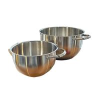 Genérico mixer bowl, Cuenco for mezclar ensaladas de acero inoxidable,Cuenco for hornear de gran capacidad con tapa,Olla de sopa con mango extendido for Cocina,for baking & cooking(24cmB)