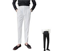 Genérico Mixgent Pants for Men,Men's High Waisted Old Money Pleated Pants,Slim Fit Dress Trousers for Men