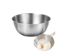 Genérico Mixing Bowls Stainless Steel - Food Grade Metal Cooking Basin, Deep Salad Bowl | Large Capacity Kitchen With Measurement Scale Feature, Durable Heavy Duty For Washing Serving