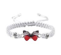 Genérico Mm Pulsera Mensajes Perlado Joyería de cuerda ajustable para mujer Pulseras lindas apilables Hombre Anillos, talla única, Cuerda de alambre, No es una piedra preciosa