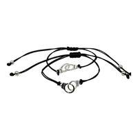 Genérico Mm Pulsera Mujeres Anillos para Pareja de Adolescentes, Hermanas, Amigos, Amistad, Familia Frases Mensaje Regalo Rodonita Anillos, talla única, Metal, No es una piedra preciosa