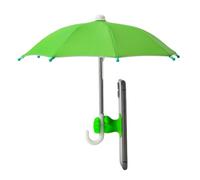Genérico Mobile Device Shade Umbrella - 170T Silver Cloth Steel Silicone 22x27cm | Smartphone Sun Protector, Tablet Screen Umbrella, Anti Glare Phone Cover, Suction Cup Mount | Travel Protection