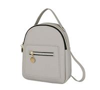 Genérico Mobile Hombros Mujeres Messenger Bag Purse Fashion Pequeña Mochila De Teléfono De (Grey One Size)
