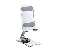 Genérico Mobile Phone Stand, Adjustable Phone Stand, Device Holder Cradle, Adjustable Rotating Bracket or Photography Vlogging Streaming Travel Office Beside Kitchen, 4.06x2.6x1.14 In