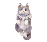 Generico Mochila Animal Para Niños - Suave Mochila Con Forma De Gato Peluche, Escolar Para Niños - Para Estudiantes Elementales Niños Adolescentes Deportes Guardería Playa Y Viajes, gris,