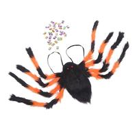 Generico Mochila araña Halloween, accesorio Cosplay araña, accesorios de disfraz, mochila de peluche creativa porta caramelos para casa encantada decoraciones Halloween