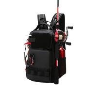 Generico Mochila - Bolsa porta equipos | Impermeable, mochila elegante, tejido efecto piel, para hombres y mujeres, deportes al aire libre, viajes, casual, artificial, kayak, pesca hielo, torneos, 21