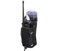 Generico Mochila con correa para botella de agua | tela y malla a cuadros, 7,1 x 3,1 pulgadas | Outdoor Hydration Pouch, Hiking Trekking Accessory | Shoulder Strap Bottle Carrier, Negro ,