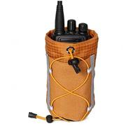 Generico Mochila con correa para botella de agua | tela y malla a cuadros, 7,1 x 3,1 pulgadas | Outdoor Hydration Pouch, Hiking Trekking Accessory | Shoulder Strap Bottle Carrier, naranja,