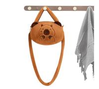 Genérico Mochila De Animales De Peluche, De Peluche De Carpincho | Bolso de mano de de dibujos animados Bolso de hombro de animales de felpa | Bolsos de felpa de suave para