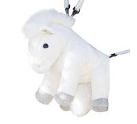 Generico Mochila de animales - Mochila suave con forma de caballo - Mochila de animales de dibujos animados, para niños, escuela primaria, guardería, viaje, pícnic, excursión de fin de semana para