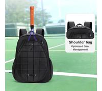 Genérico Mochila de bádminton, Mochila de Raqueta de Tenis | Bolsas de Raquetas Deportivas Ajustables - Mochila de Tenis Head de Gran Capacidad, Estuche de para Raqueta de para Mujeres y Hombres
